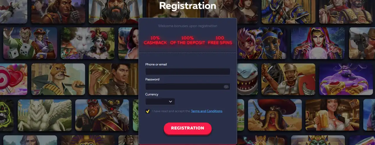 Registrace v kasinu Vavada
